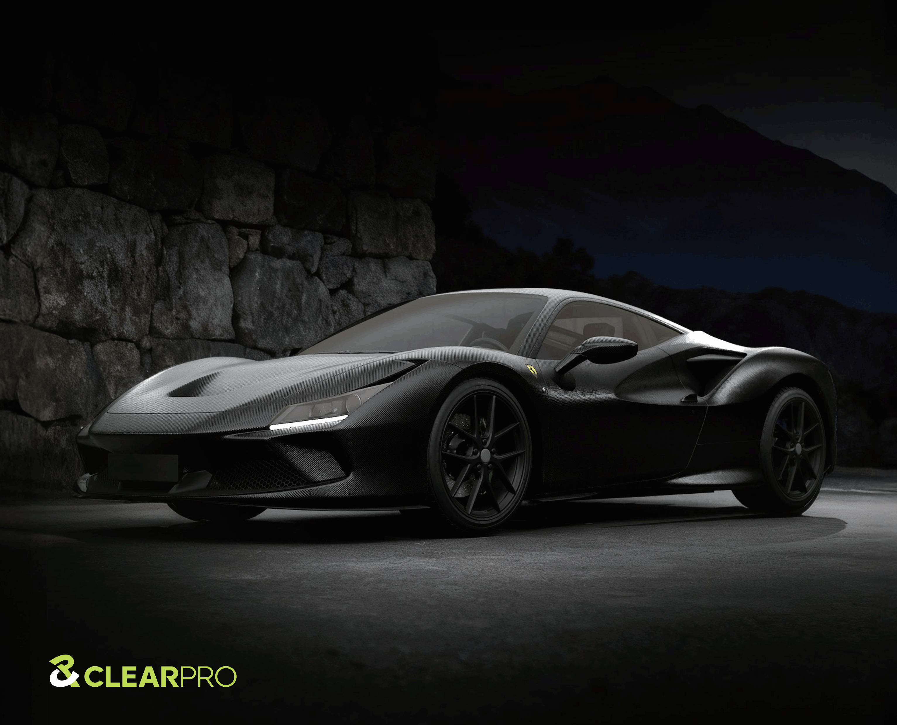 ClearPro ECF Carbon Fiber PPF on Ferrari